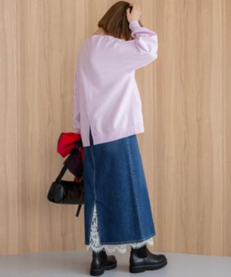 美品☆23区デニムスカート40 23区 S(ニジュウサンク エス)の【Oggi3月号掲載/新色追加/洗える