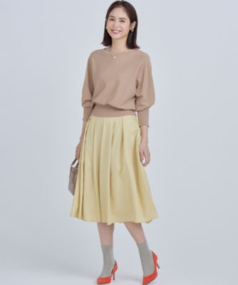 組曲(クミキョク)のタックフレアカラースカート通販 | 集英社HAPPY