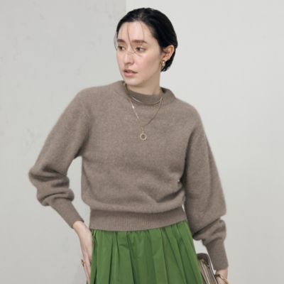 ヘアリーモックネックプルオーバーニット|NOLLEY'S(ノーリーズ