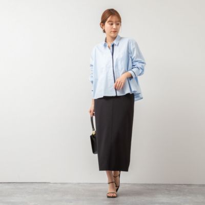 ★新品未使用★ノーリーズ　ウォッシャブルニットジョーゼットタイトミディスカート NOLLEY'S(ノーリーズ)の《セットアップ対応》ウォッシャブル