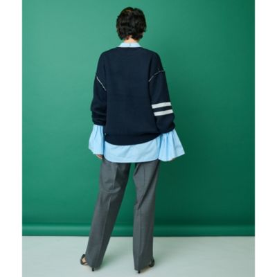 Whim Gazette(ウィム ガゼット)の【THE PAUSE】ロゴニットプルオーバー