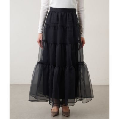 Whim Gazette(ウィム ガゼット)のオーガンジーボリュームスカート通販  