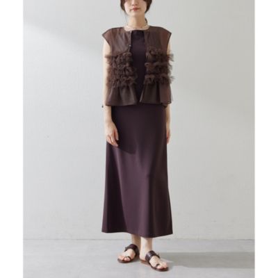 Whim Gazette(ウィム ガゼット)のカットジョーゼットワンピース通販