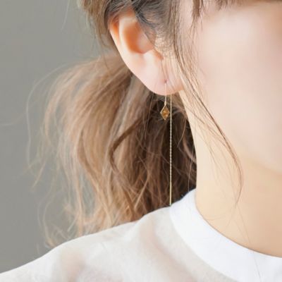 【最終値下げ】 K10 アメリカンピアス ハート ロングピアス ピアス Firsthand/K10 ハートアメリカンピアス / チェーンピアス / 両耳