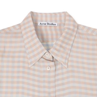 ACNE STUDIOS CHECK LONG SLEEVE SHIRT