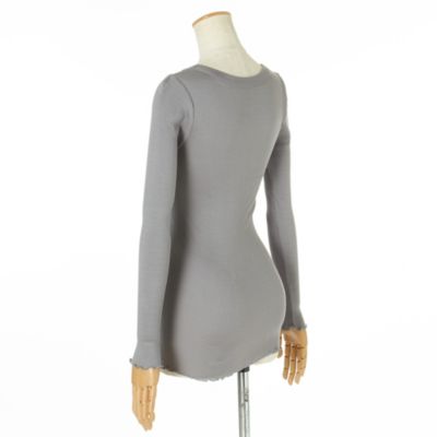 DRESS HERSELF(ドレスハーセルフ)のシルクリブカットソー ロング