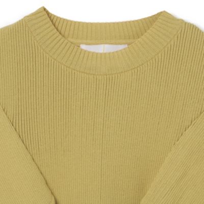AKIRANAKA round panel sleeve knit pullover