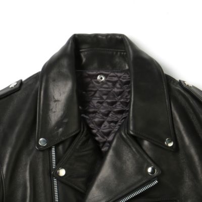 masu HIGH TWISTED LEATHER JACKET masu HIGH TWISTED LEATHER JACKET