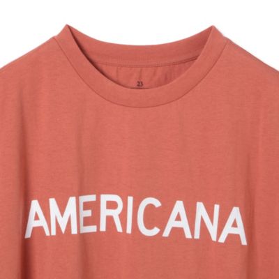 MICA & DEAL 【MICA&DEAL】×【AMERICANA】×【FRUIT OF THE LOOM】ロゴスリットTシャツ