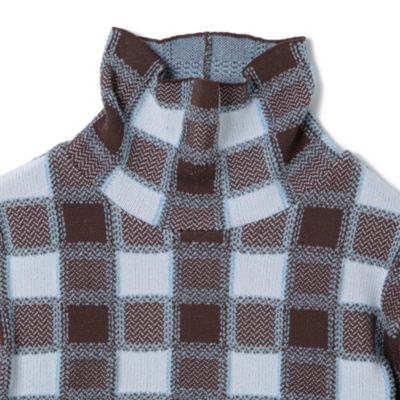 ODAKHA plaid turtlenecked sweater