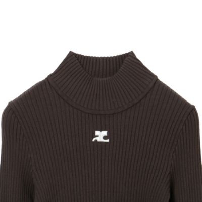 COURREGES(クレージュ)のMOCKNECK RIB KNIT SWEATER通販 | LEEマルシェ