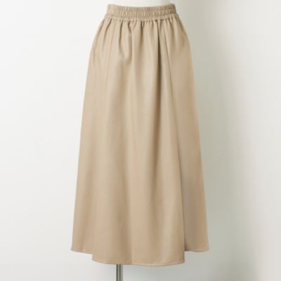 12closet(トゥエルブクローゼット)のフェイクレザーフレアスカート通販