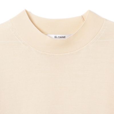 SLOANE(スローン)の18G天竺 ワイドフィットシルク 半袖モック