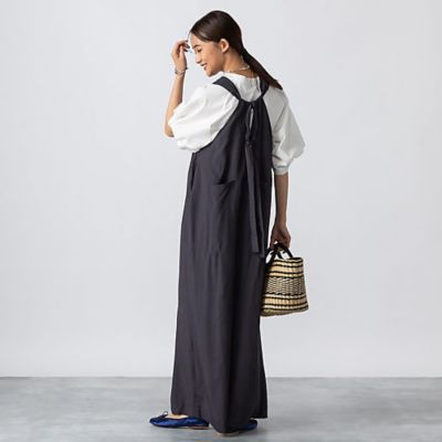 SACRA RAYON SILK ロンパース　別注ベージュ SACRA(サクラ)のRAYON SILK ロンパース通販 | 集英社HAPPY PLUS STORE