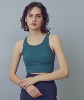 Julier (定番)YOGA FITショートトップス／パット付き レディース Julier(ジュリエ)の【定番】YOGA FITショートトップス／パット付