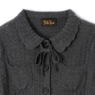 Pale Jute(ペール ジュート)のClassical lace knit cardigan II