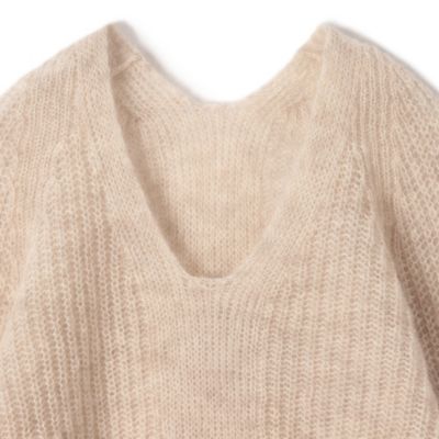 PLAIN PEOPLE(プレインピープル)のDIANモヘアVネックプルオーバー通販