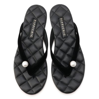 PIPPICHIC ピッピシック パイソン ブラック トング サンダル 26 PIPPICHIC 【30%OFF】PIPPICHIC / ピッピシック ： Monica