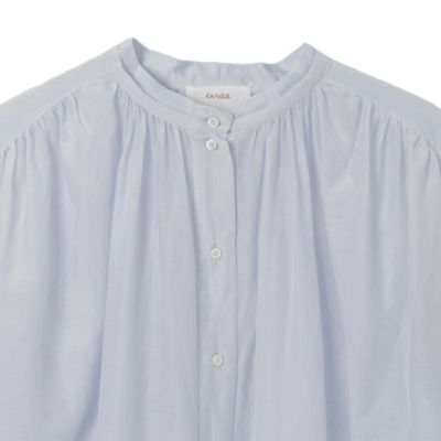 新品タグ付き＊ エンリカ コットンシルク ギャザーブラウス enrica(エンリカ)のコットンシルクギャザーブラウス通販