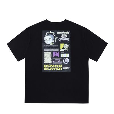 鬼滅の刃 『鬼滅の刃』ポケット付きビッグシルエットTシャツ “HEROES” 不死川玄弥 BE1