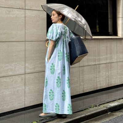 SZ BLOCKPRINTS フラワープリント ワンピース XS SZ Blockprints(エスゼット ブロックプリント)の【HPS別注】OP