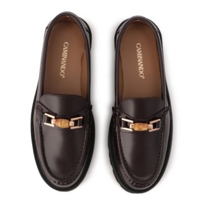 CAMINANDO/カミナンド】 BIT LOAFER BIT SLIP ON SQUARE SHOES GRAIN LEATHER BLACK – caminando.jp