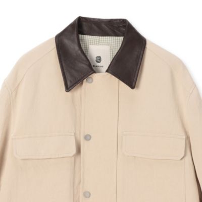 BLAMINK コットンシルク ジップアップブルゾン BLAMINK（ブラミンク）の「< BLAMINK（ブラミンク）> R C/SI ZIP