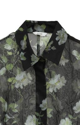CLANE(クラネ)のSHEER FLOWER SHORT SLEEVE SHIRT通販