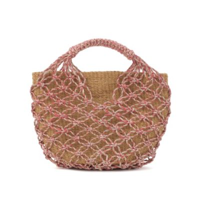 新作☆即納【beautiful people】abaca twist bag S メッシュ beautiful people(ビューティフルピープル)のabaca twist bag s