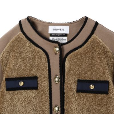 ミュベール　ボアジャンパー 裏毛ボアブルゾン | MUVEIL Online Shop