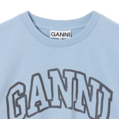 GANNI(ガニー)のBasic Cotton Jersey Animals Relaxed T－shirt