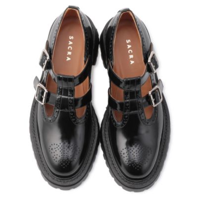 ★新品 【SACRA】ダブルモンクストラップシューズ36 SACRA(サクラ)のDOUBLE T－STRAP SHOES通販 | 集英社HAPPY PLUS STORE