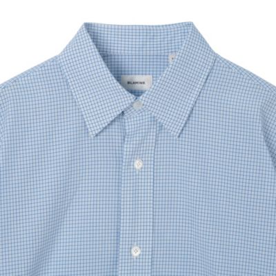BLAMINK チェックレギュラーシャツ　36 BLAMINK(ブラミンク)｜チェックレギュラーシャツ/ライトブルー の通販