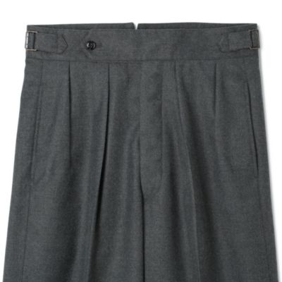 Cellar Door(セラードアー)の持ち出しタブ付きダブルスラックス Cellar Door(セラードアー)の持ち出しタブ付きダブルスラックス