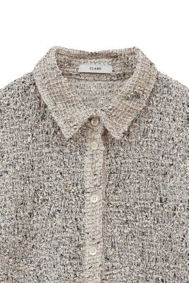 パピ　CLANE シャツ CLANE(クラネ)のMIX MESH GATHER SHIRT通販 | 集英社HAPPY PLUS