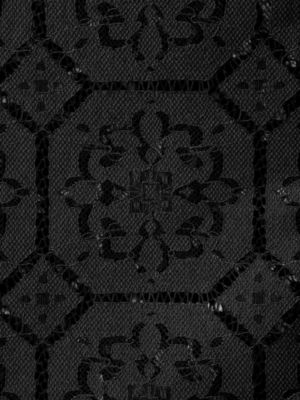 新品未使用　mizuiro ind タイルレースシャツ＊ブラック mizuiro ind タイルレースシャツ（シャツ/ブラウス