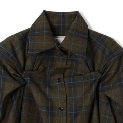 LITKOVSKA(リトコフスカ)のWool shirt with twisted side details通販