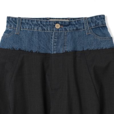 LITKOVSKA(リトコフスカ)のWide－leg pants with denim panel通販