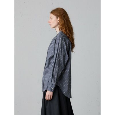 MidiUmi(ミディウミ)のドット柄バンドカラーシャツ通販 | 集英社