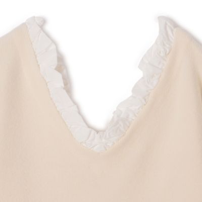CLANE(クラネ)の2WAY FRILL V NECK KNIT TOPS通販 | LEEマルシェ