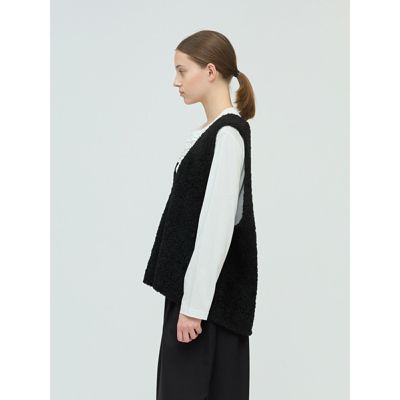 mizuiro ind(ミズイロインド)のへアリーVネックベスト通販 | 集英社