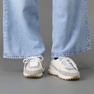 モデル身長165cm IVORY-GREEN/39(25.5cm)