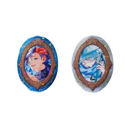 【バラ売り可】魔男のイチ ゴクラク ホログラム缶バッジ 12点 まとめ売り 魔男のイチ(マダンノイチ)の『魔男のイチ』魔女の鏡ホログラム缶バッジ