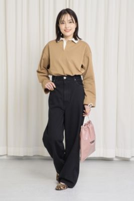 12closet(トゥエルブクローゼット)の【洗える】ラガーシャツ風トップス