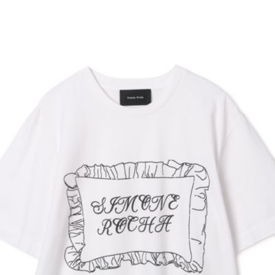 SIMONE ROCHA(シモーネ ロシャ)のPILLOWCASE LOGO PRINT T－SHIRT通販