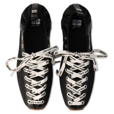 GANNI(ガニー)のLace Up Sporty Ballerina Nylon通販 | mirabella