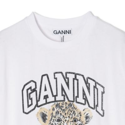 GANNI(ガニー)のBasic Jersey Leopard Relaxed T－shirt通販