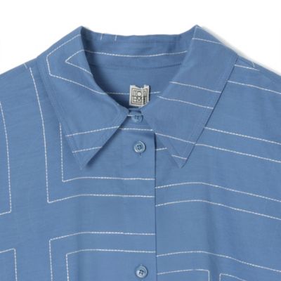 試着のみ　TOTEME トーテム　チェックシャツ TOTEME/トーテム】Classic Crochet Shirt｜martinique（マルティニーク