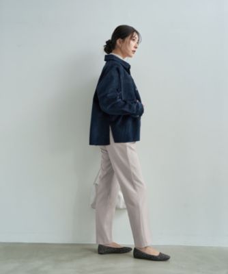 STYLE DELI(スタイルデリ)の【LUXE】ベルベット調シャツ型ジャケット 