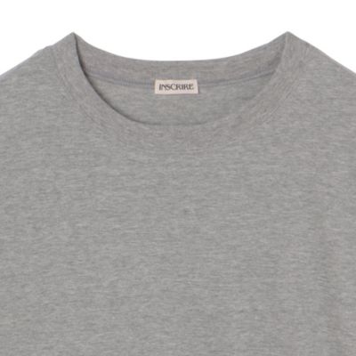 INSCRIRE グレー Tシャツ 半袖 INSCRIRE(アンスクリア)のRaffy Gauze Wire Tee通販 | 集英社HAPPY